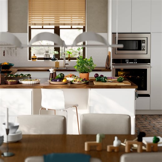 Discover a kitchen and living room open plan solution