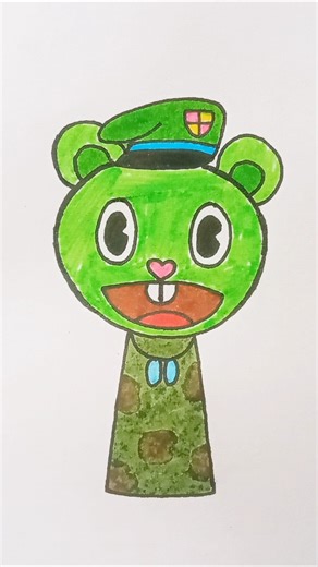 Sprunki Oc Flippy Drawing from Happy Tree Friends #sprunki #incredibox #incrediboxsprunki