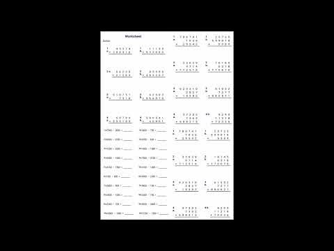 Class 3 and Class 4 math practice sets