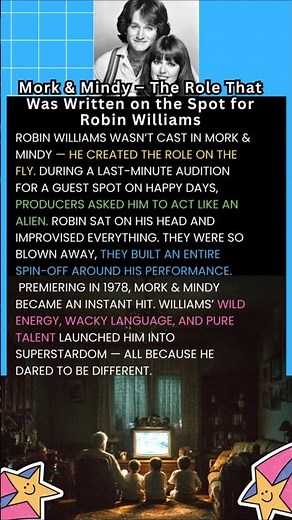 Mork & Mindy – The Role That Was Written on the Spot for Robin Williams #MorkAndMindy #ClassicTV #TV