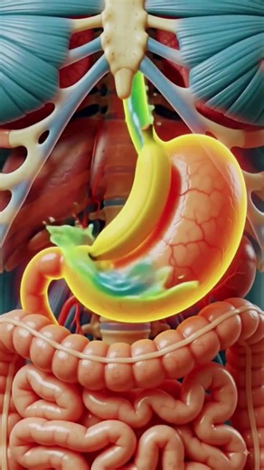 Banana Inside Your Body | Ddigestive System Animation