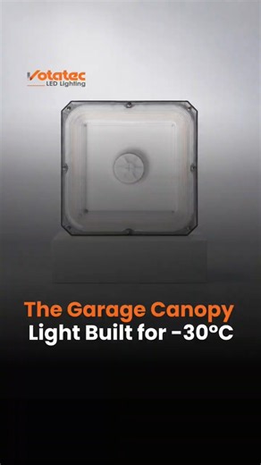 LED Garage Canopy Light with 3 Wattage & 3 CCT Settings