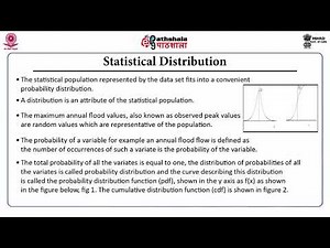 Statistical Analysis of Hydrologic data, Hydrology Frequency Analysis