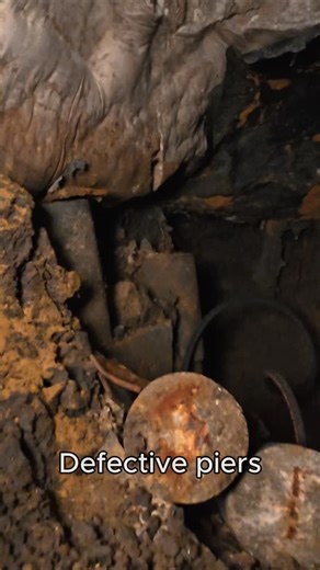 ifix construction on Instagram: "Inside the Tunnel: From Defective Piers to Ready-to-Lift Inside the tunnel, the difference is obvious. Defective concrete piers were exposed and removed from the load path. New steel piers were driven to refusal at 10,000 PSI. Top caps were set and prepared for bottle jacks. This is how proper load transfer is established."