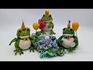 FUN Needle Felt Birthday Party Frog Tutorial
