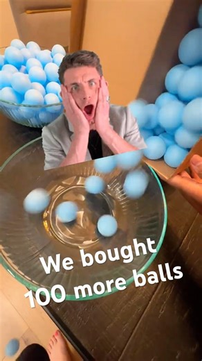 We Bought 100 More Ping Pong Balls For Our Channel #pingpong #asmr