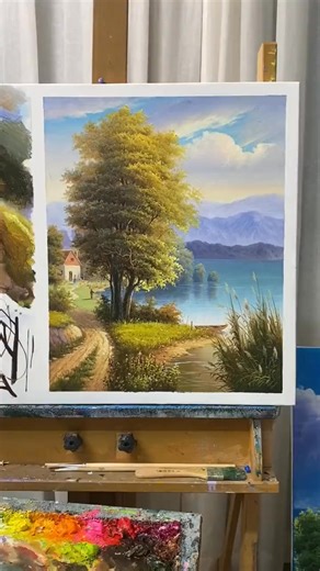 4.5K views · 103 reactions | How to draw a tree #painting #oilpainting | Realistic Art | Facebook