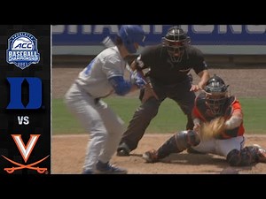 Duke vs Virginia ACC Baseball Semifinals Highlights (2021)
