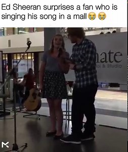 Ed Sheeran Surprises a fan...