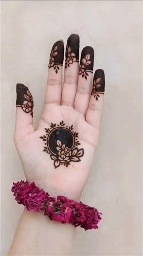 simple tiki mehndi designs by MehndiByTeenager ❤️❤️❤️