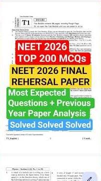 NEET 2026 PYQ Paper 🧠🔥 | Most Expected Questions + Previous Year Paper Analysis 💯🔥 #shorts #neet2026