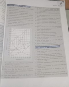 Consult the above solubility curve and answer the following que... | Filo