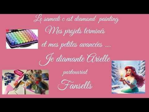 Samedi c est #diamondpainting . Mes projets terminés et mes petites avancées ...