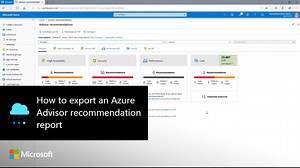 How to export an Azure Advisor recommendation report -  HostingJournalist.com