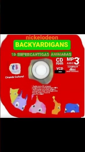 Backyardigans cd-rom 10 supercantigas animadas cd menu completo computador
