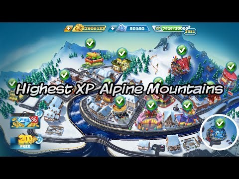 Cooking Fever - The highest XP level in Alpine Resort Mountains- 20220928
