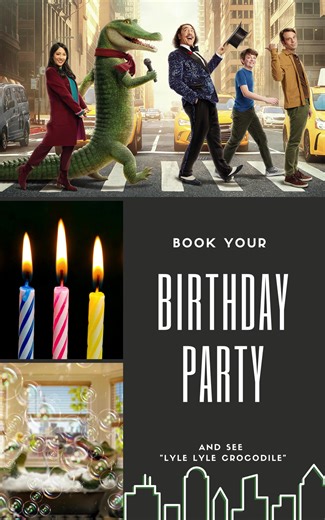 Have a SNAPPY Birthday Party🐊 Book your LYLE LYLE CROCODILE birthday party with B&B Theatres🥳 🎬:https://www.bbtheatres.com/events/birthday-parties/ General tickets here: https://www.bbtheatres.com/movie-info/lyle-lyle-crocodile/ #LyleLyleCrocodile #FamilyFilm #OctoberMovies #BBTheatres | B&B Theatres Vicksburg Mall 6