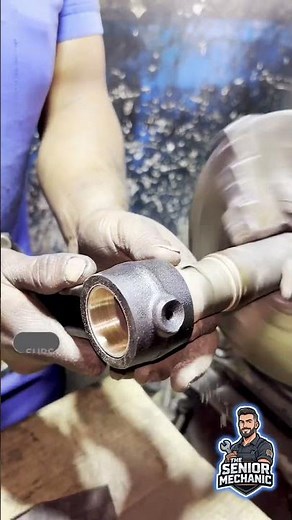 Piston Connecting Rod Bush Repair #engine #mechanic #pistons #shorts #repair #bush #skills #road #yt