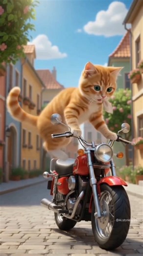 cat bike racer 😺#shorts