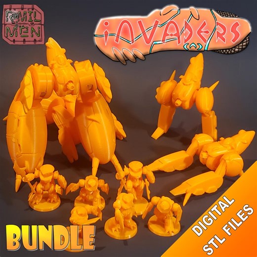 Pax Invaders release 1 Bundle - R*MIL MEN - Files for FDM 3D printing