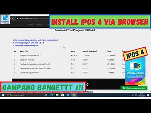 MUDAH !! Cara Install Program IPOS 4 Tanpa CD - PROGRAM IPOS 4 - #tutorial