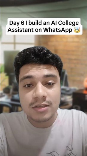 I Built an AI WhatsApp Chatbot for College Students! 🎓🤖