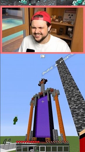 Portal In 10 Seconds With JJ And Mikey! 😨 - Minecraft Animation #shorts