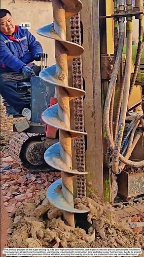 High-Precision Auger Drilling in Action