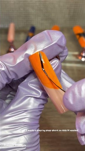 full simple basketball nail idea ✨ #nailart