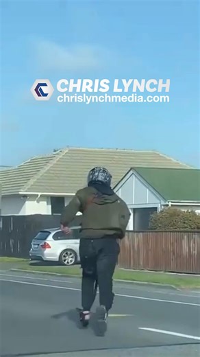 Motorcyclist flees Innes Road crash this morning, running from the scene. | Chris Lynch