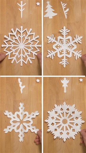 Simple paper cutting patterns ❄️ How to make snowflake out of paper