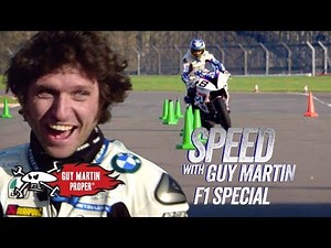 Guy's bike VS Red Bull F1 Car - the Slalom test | Guy Martin Proper