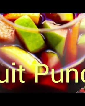 Cold Summer Drink Non-Alcoholic Fruit Punch | Healthy Drink for kids