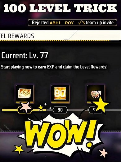 100X Fast Level Up Trick😱 New Level Up Glitch🤯100 Level Up Reward Claim 🔎#freefire #shortsfeeds