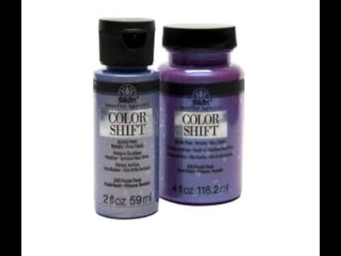 Quick Tips with Color Shift Paint #mixedmediaart #folkartcolorshift #tutorials #plaidcrafts