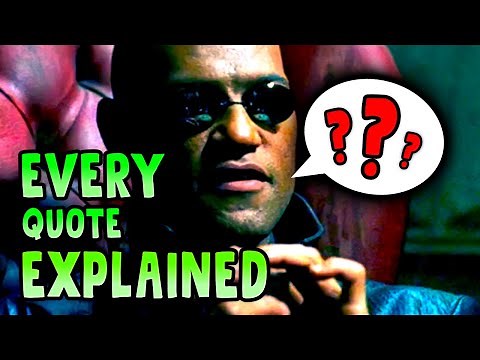 MATRIX: Morpheus Quotes EXPLAINED || Matrix Explained