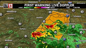 ⛈️ SEVERE THUNDERSTORM WARNING until 2:45 p.m. for parts of Albany and Greene counties ➡️ WNYT.com/Radar | WNYT NewsChannel 13