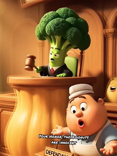 The Fake Donut Seller Exposed in Food Court 🍩 #food #ai#animation#cartoon#funny