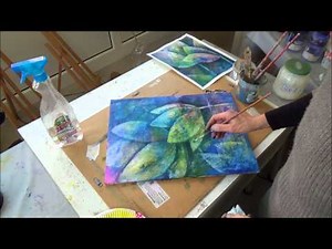 Acrylmalerei - Auswaschtechnik - Teil 2