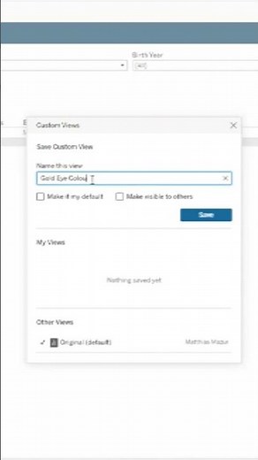 [Tableau] how to make a custom view #datavisualization