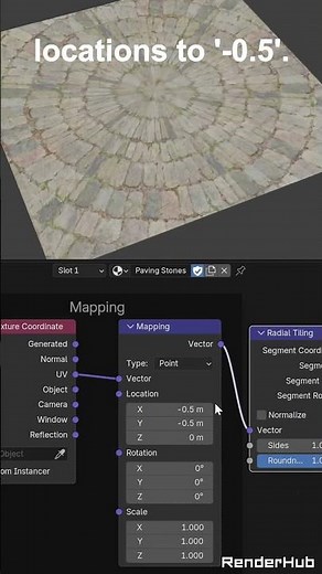 Blender Radial Tiling Texture Node Explained