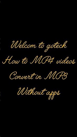 How to convert MP4 to MP3 without apps.. | technology | tips and tricks #technology #tech #shorts