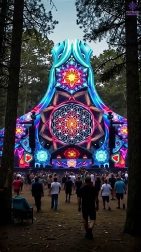 Full On Psytrance Forest Portal | Hypnotic Fractal Festival Experience