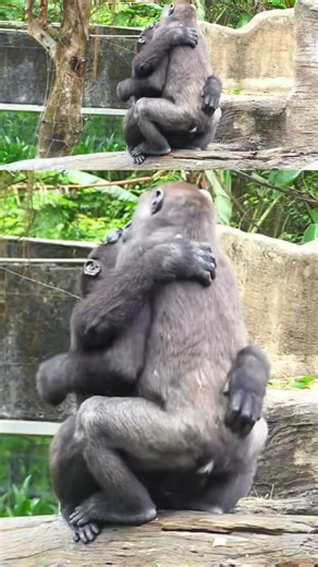 林戈的擁抱#gorilla #taipeizoo