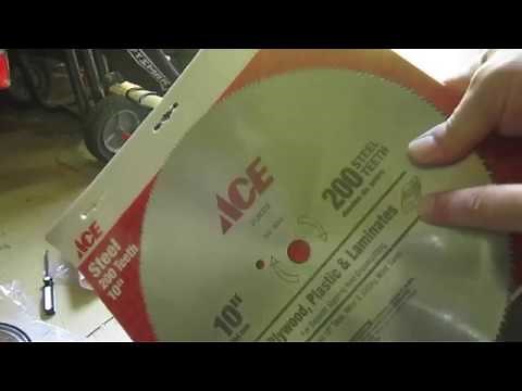 How to change blade on Craftsman 10" compound miter saw model 21236