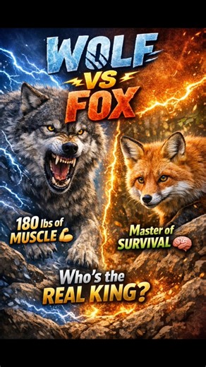 Wolf vs Fox: Size, Smarts or Strength? Who WINS? 🐺🦊🔥#wildlife #animalfacts #wolfvsfox #greywolf #gk