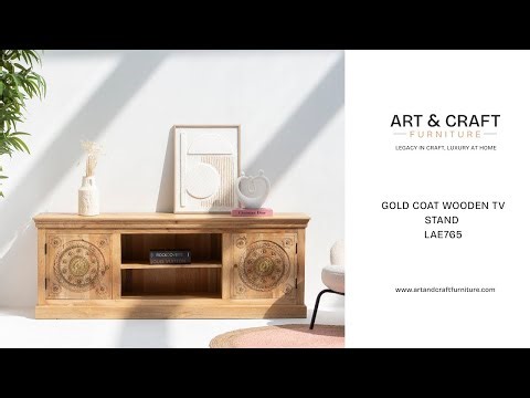 GOLD COAT WOODEN TV STAND