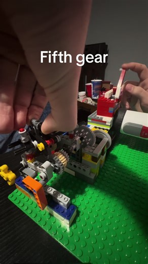 Testing My Lego Engine's Five Gear Transmission