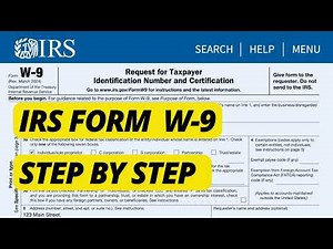 IRS Form W-9 | How To Fill Out W-9 Step By Step | IRS Form W-9 Walk-through