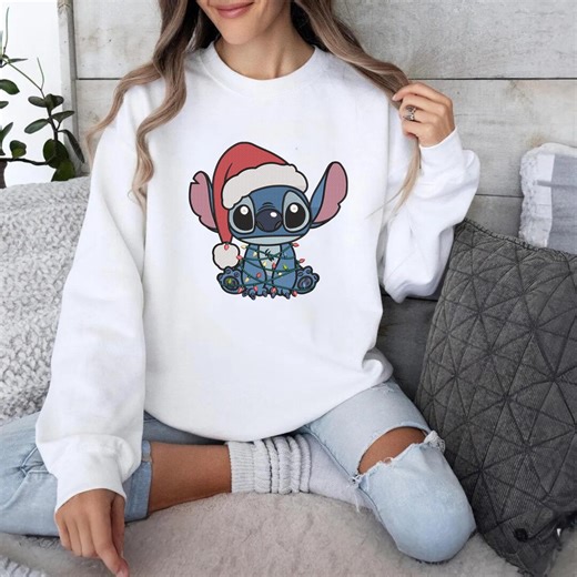 Christmas Blue Alien Embroidery Design, Cute Winter Cartoon Alien Stitch Art, Holiday Alien With Lights Embroidery Pattern - Etsy